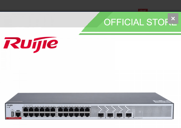 Ruijie 24-Port GE Electrical Layer 3 Managed Access Switch RG-CS83-24GT4XS