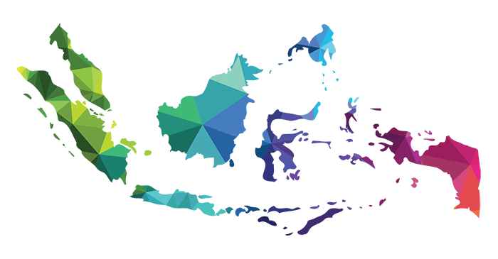 peta indonesia warna